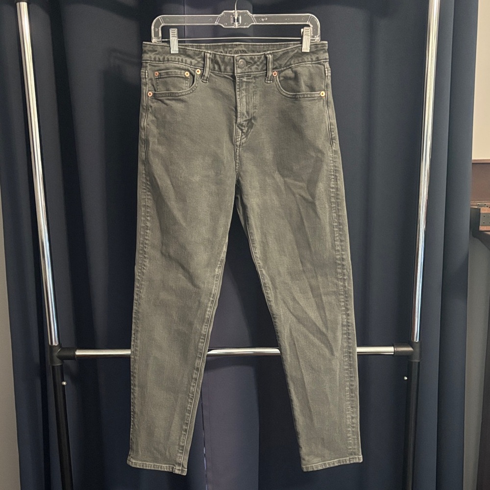 American Eagle Outfitters Men's Charcoal Slim Jeans